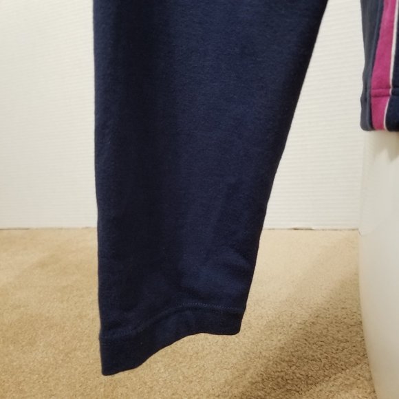 Reebok hoodie Small zip up tuxedo stripe athletic athleisure stretch lounge - Picture 9 of 14